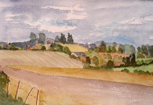 Fields and Farms near Wingham, Kent