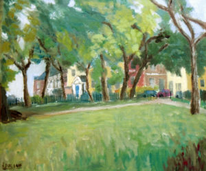 our local park in oils