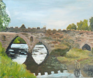 Ancient bridge at Tintern Abbey