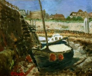 painting of boats at Broadstairs