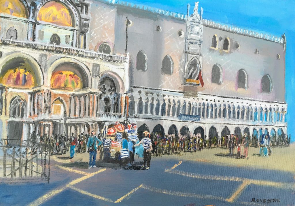 St Marks Venice, oil painting
