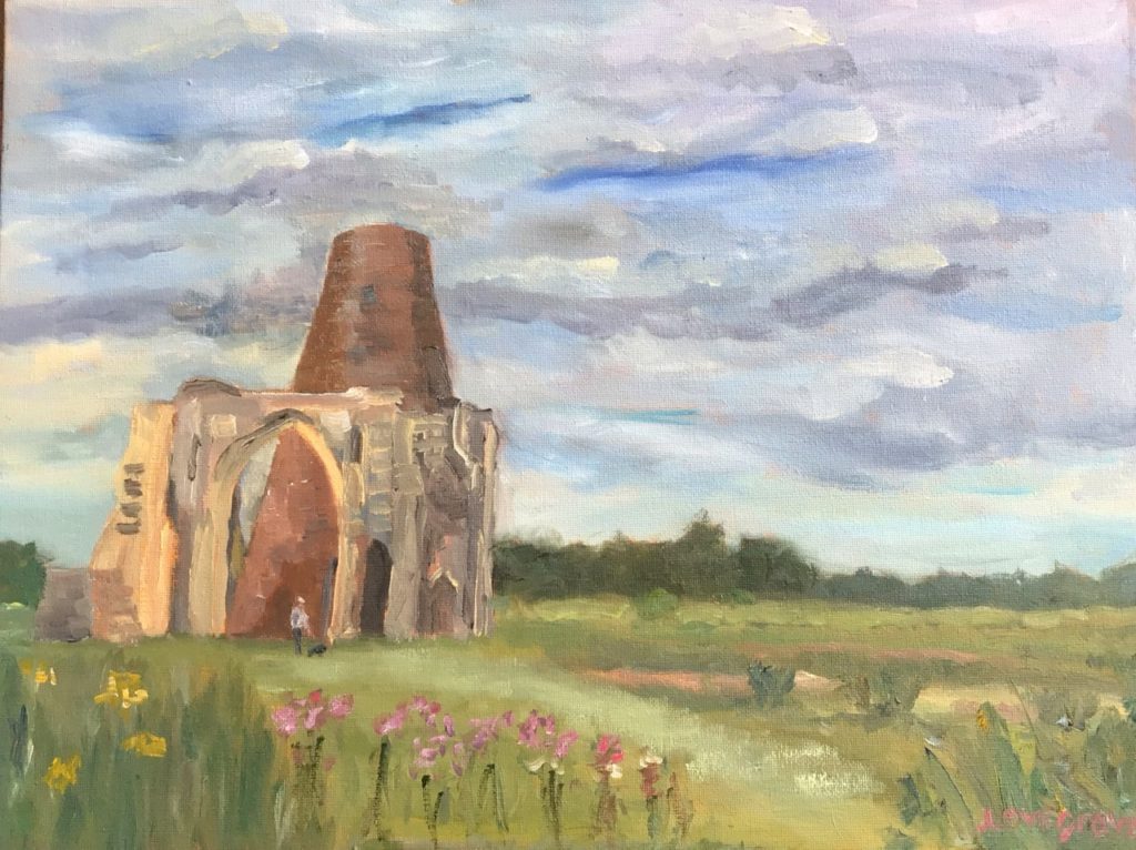 St Benets Abbey, painting