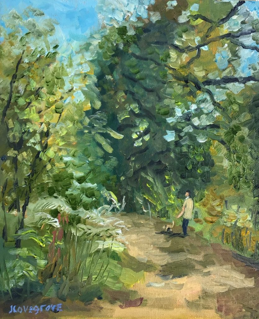 Walk in the woods painting
