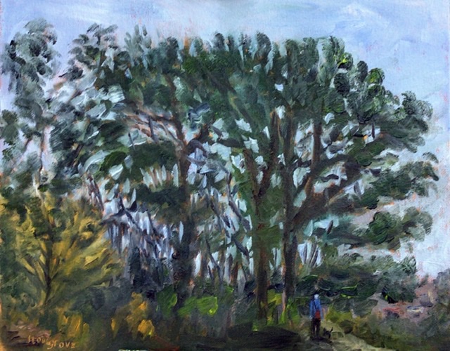 Majestic trees - oil painting