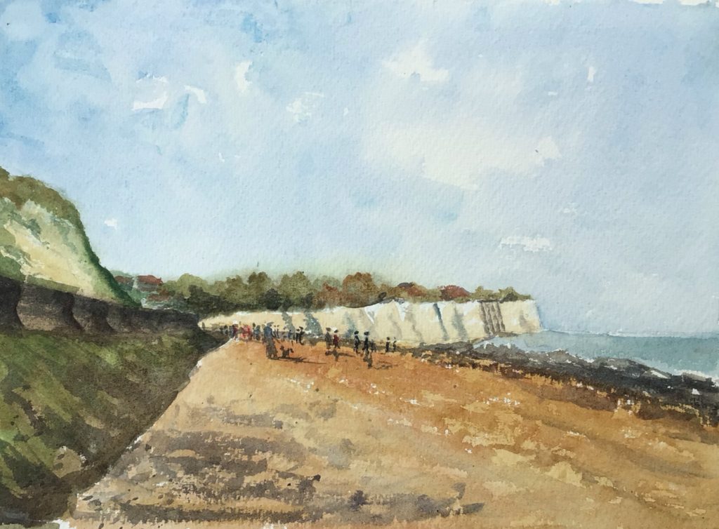 Stone Bay watercolour painting