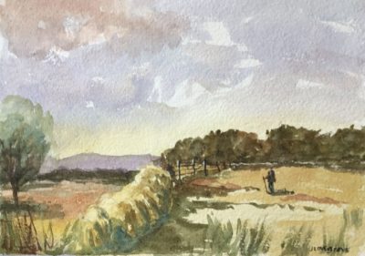 Across the fields, painting