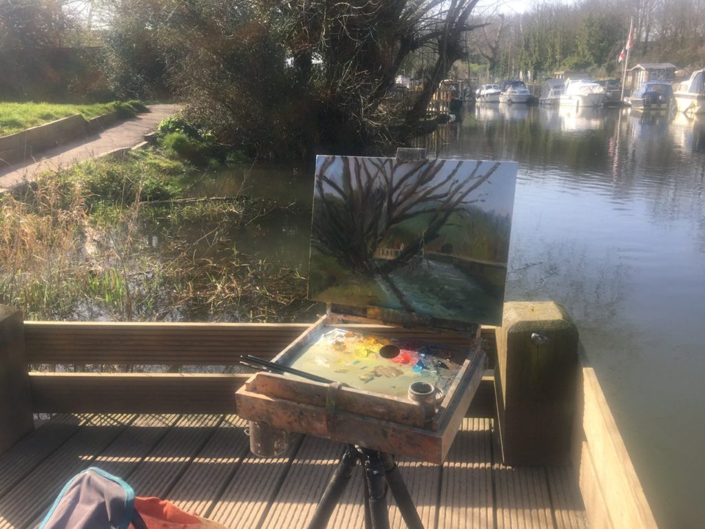 My set up by the river Stour