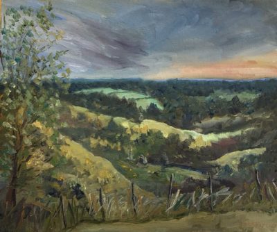Wye downs view, painting