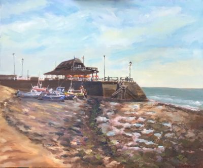 Jetty at Broadstairs, painting