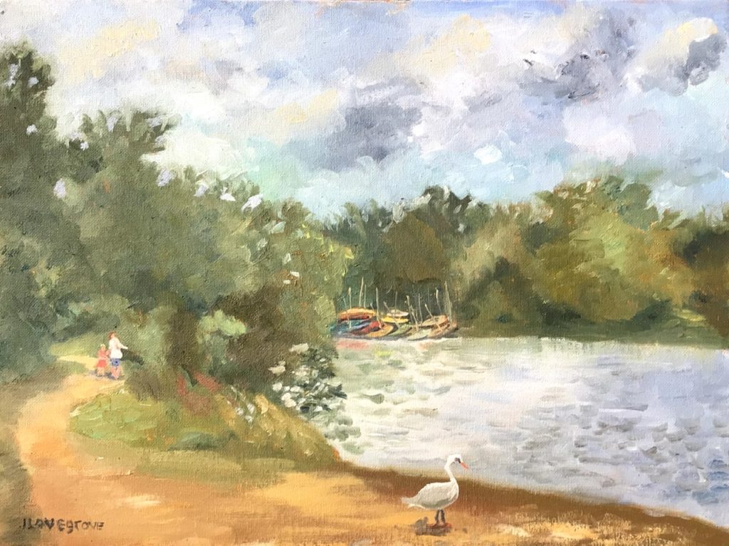 Whitlingham Country Park painting