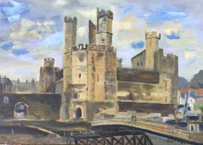 Caernarvon Castle painting
