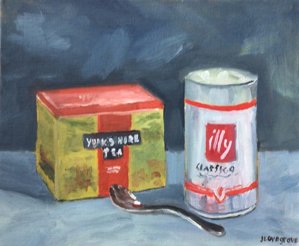 Tea or Coffee, oil painting