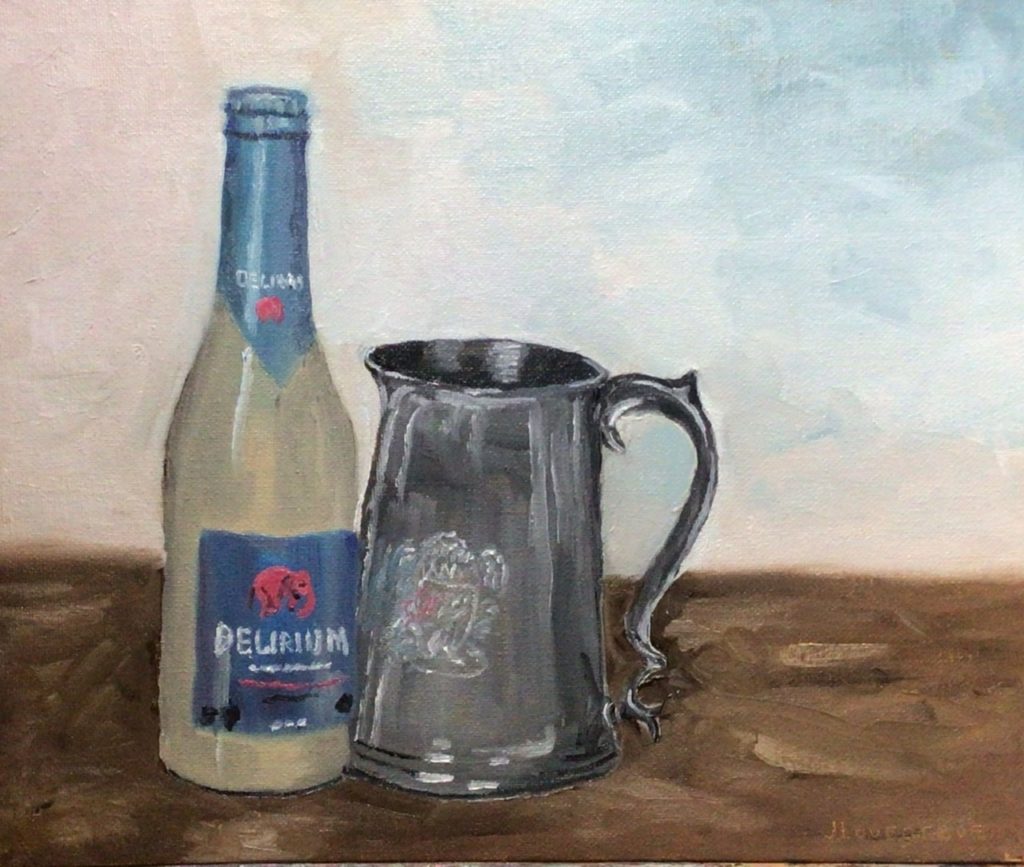 Delerium tremens and a pewter tankard