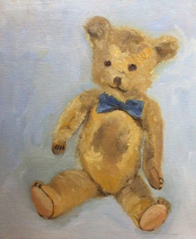 Edward Bear, oil painting