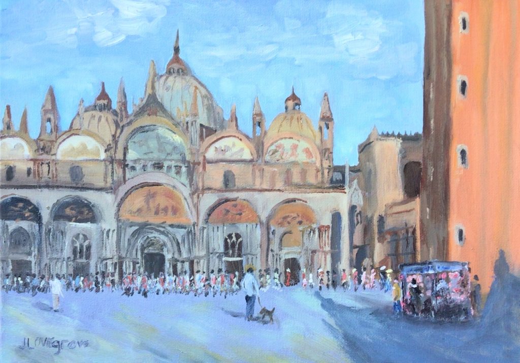 San Marco, Venice, oil painting