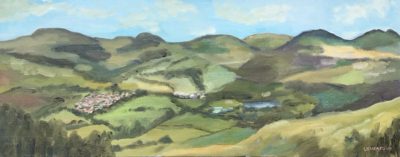 Brecon beacons oil painting