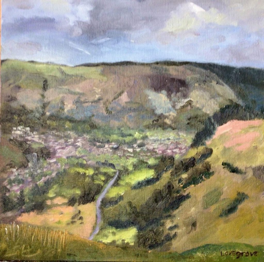 Treorchy, wales oil painting