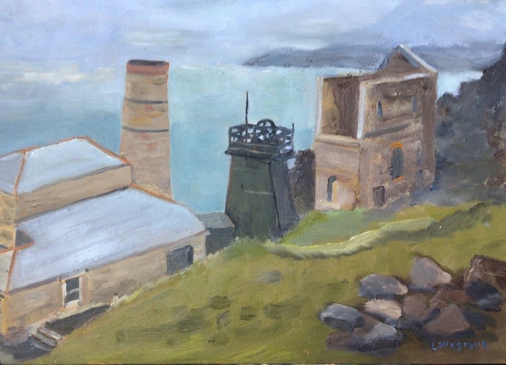 Levant mine Cornwall, painting