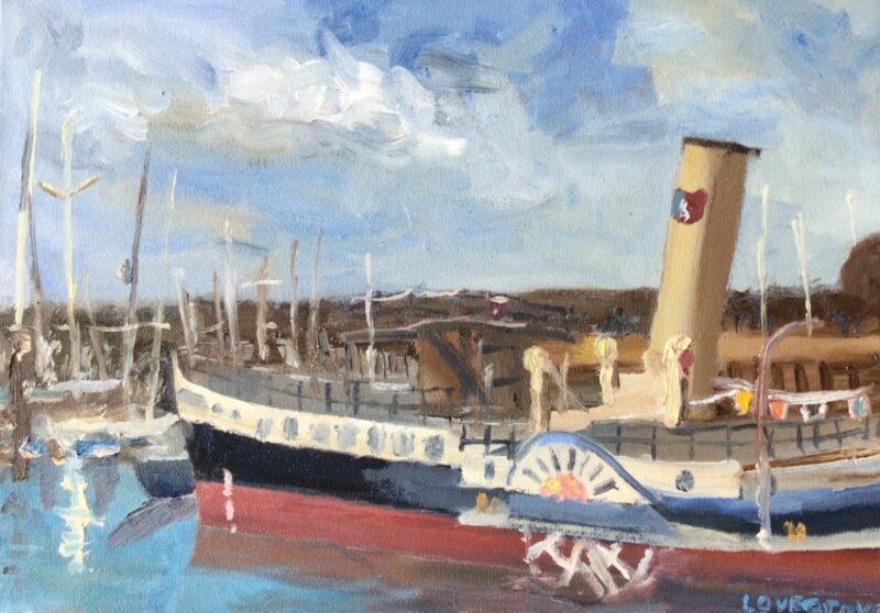 Medway Queen, oil painting