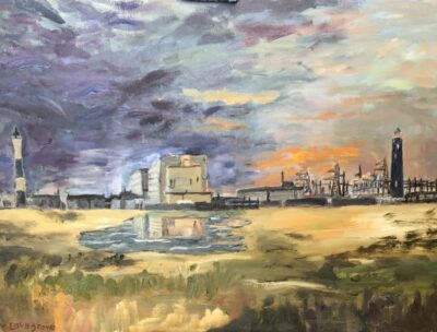 Dungeness power station, painting