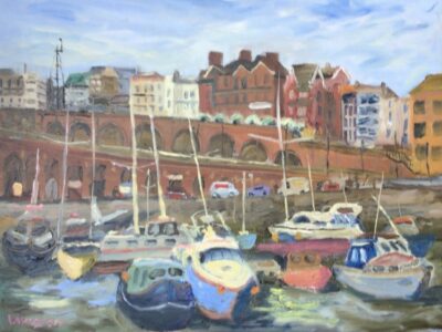 Ramsgate arches, oil painting