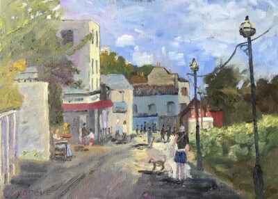 Towards Chiappini’s Broadstairs, painting