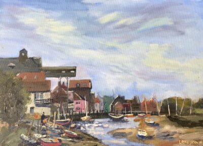 The granary, Wells next the Sea, oil painting
