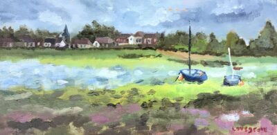 Bosham low tide, oil painting