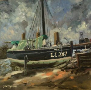 LI 247 at Littlehampton, oil painting