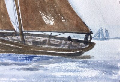 Sailing vessels, painting