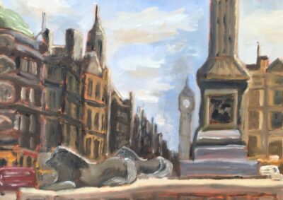 Trafalgar Square, London painting