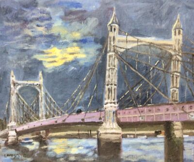 Albert bridge London, painting