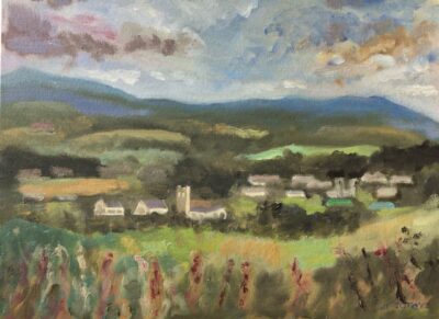 Irish landscape oil painting