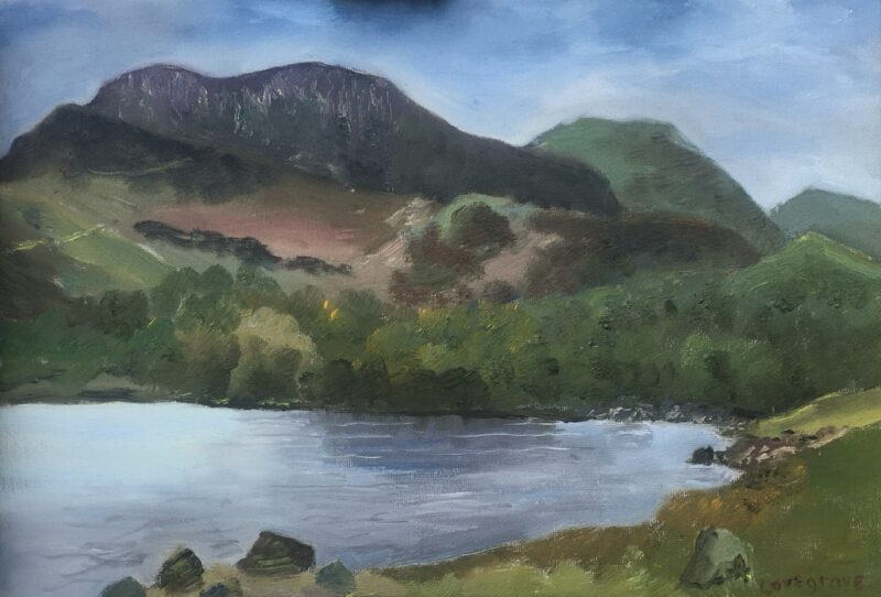 Craig y Hyrddod painting