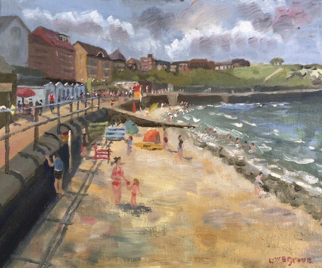 St Mildred’s Bay, painting Exhibition time again