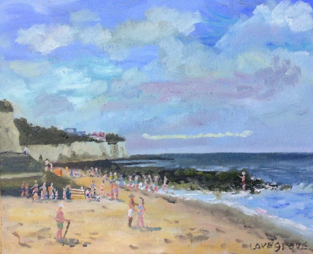 On the Beach, oil painting