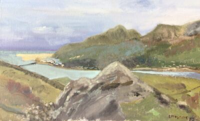 Mawddach estuary oil painting