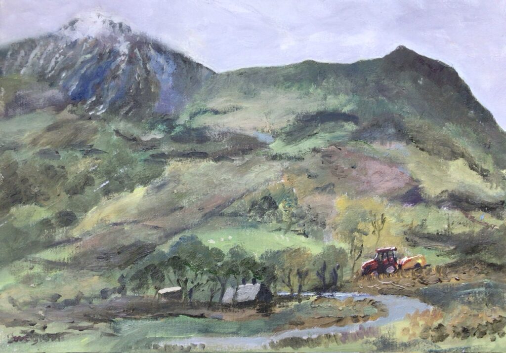 Cadir Idris, oil painting