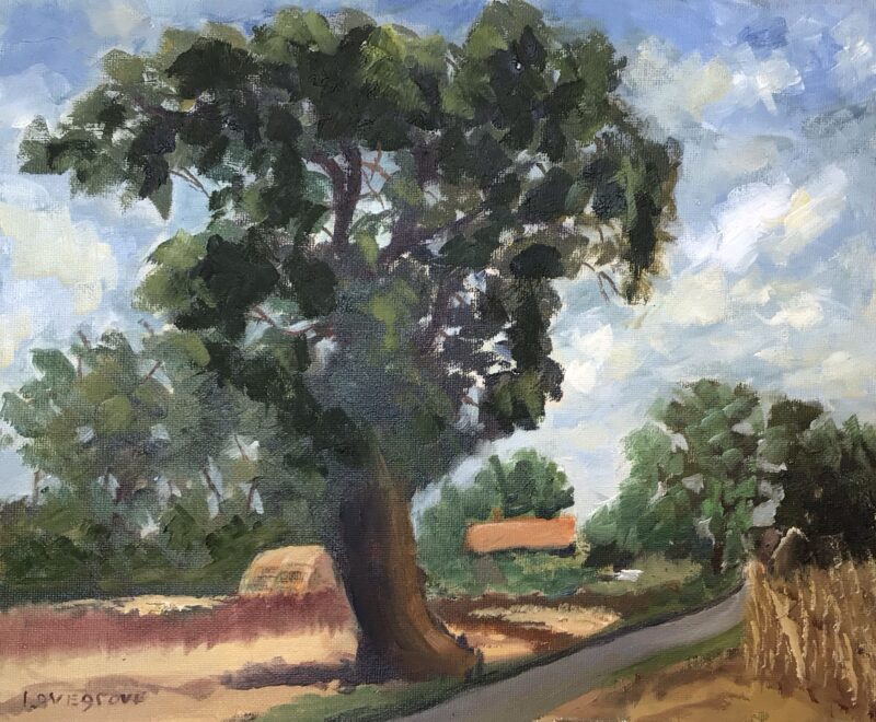 A Norfolk Lane, painting