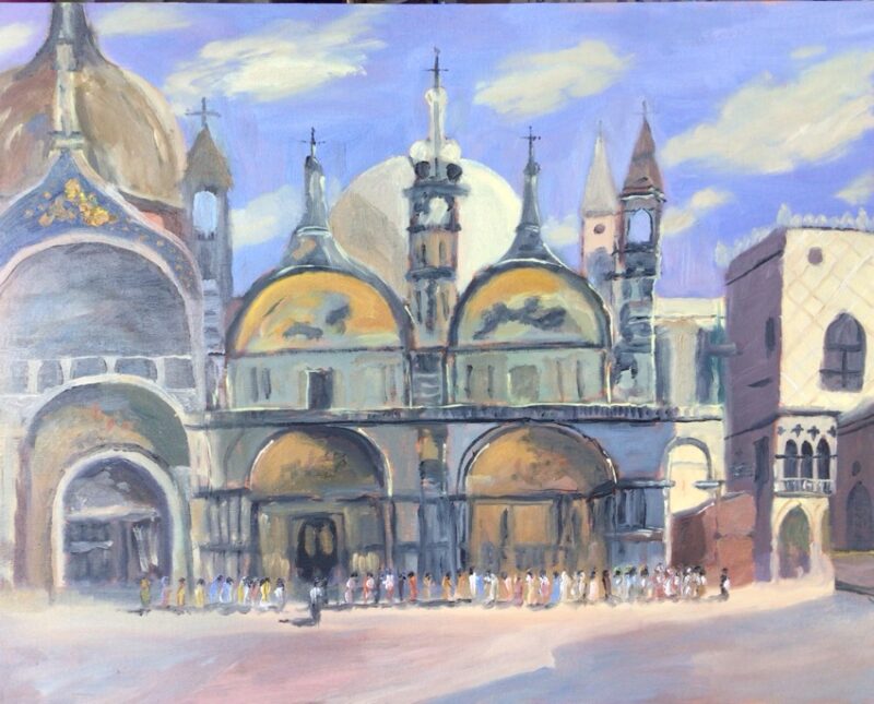 St Marks Basilica, Venice oil painting