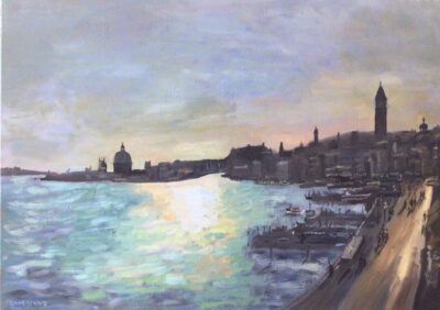 Afternoon light, Venice oil painting