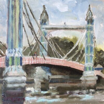 Albert bridge, Chelsea, painting