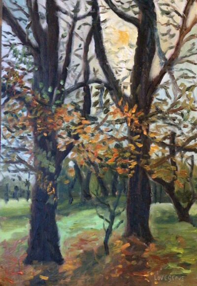 Autumn sunlight, painting