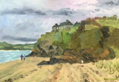 Duncannon beach, Ireland. Painting